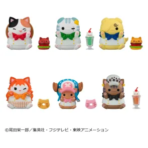 One Piece Mega Cat Project Minifiguren NyanPieceNyan! Diner! 3 cm Blind Box Display (6)