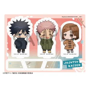 Jujutsu Kaisen Buddycolle Acrylaufsteller 5th Anniversary C Megumi Fushiguro, Yuji Itadori & Nobara Kugisaki 10 cm
