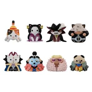 One Piece Mega Cat Project Nyan Piece Nyan! Luffy & the Seven Warlords of the Sea Minifiguren 3 cm Blind Box Display (8) (Repeat)