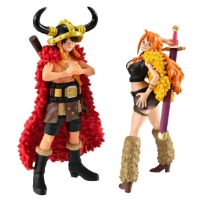 One Piece WALLSTAR PVC Figuren 2er-Pack Monkey D. Ruffy & Nami Ver. Elbaph 11 cm (with gift)