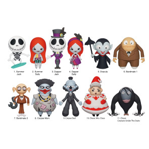 Nightmare before Christmas 3D PVC-Taschenanhänger Series 7 Display (24)