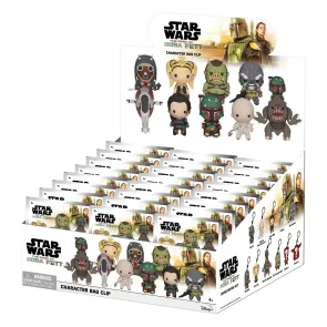 Star Wars: Das Buch von Boba Fett 3D PVC-Taschenanhänger Serie 1 Display (24)