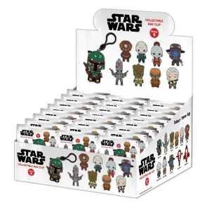 Star Wars Most Wanted Bounty Hunters 3D PVC-Taschenanhänger Serie 1 Display (24)