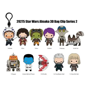 Star Wars Ahsoka 3D PVC-Taschenanhänger Serie 2 Blind Bag Display (24)