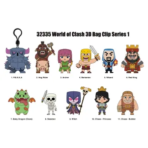 World of Clash 3D PVC-Taschenanhänger Serie 1 Blind Bag Display (24)