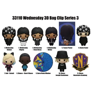 Wednesday 3D PVC-Taschenanhänger Series 3 Display (24)            