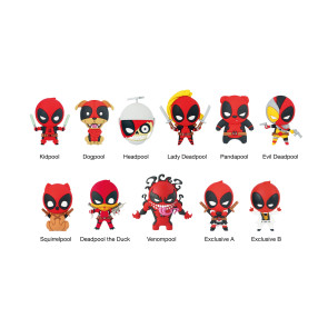 Marvel PVC-Taschenanhänger Deadpool Serie 3 Display (24)