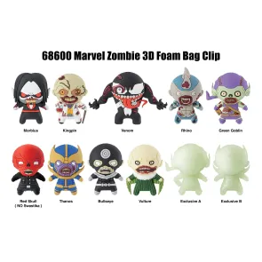 Marvel 3D PVC-Taschenanhänger Series 1 Zombies Display (24)      