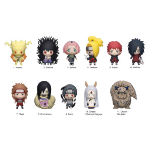 Naruto 3D PVC-Taschenanhänger Series 6 Display (24)