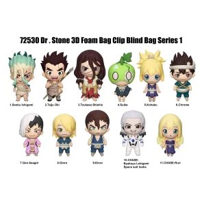 Dr. Stone 3D PVC-Taschenanhänger Series 1 Display (24)            