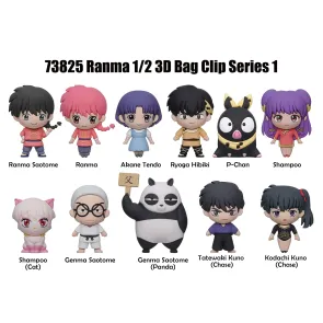 Ranma 1/2 3D PVC-Taschenanhänger Series 1 Display (24)      
