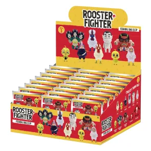 Rooster Fighter 3D PVC-Taschenanhänger Serie 1 Blind Bag Display (24)