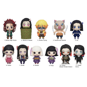 Demon Slayer: Kimetsu no Yaiba 3D PVC-Taschenanhänger Series 4 Display (24)