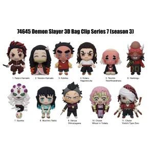 Demon Slayer 3D PVC-Taschenanhänger Series 7 Display (24)            