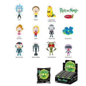 Rick and Morty PVC-Taschenanhänger Series 1 Display (24)
