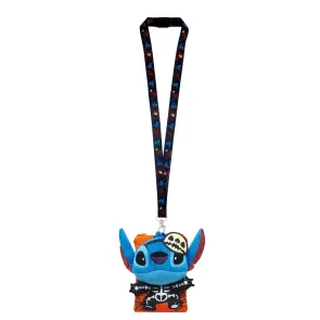 Lilo & Stitch Schlüsselband Stitch Skeleton mit Kartenhaltertasche