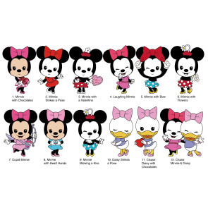 Minnie Mouse 3D PVC-Taschenanhänger Series 1 Display (24)