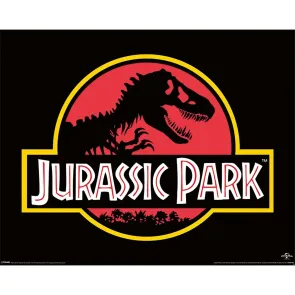 Jurassic Park Mini-Poster (Klassisches Logo) 40 x 50cm
