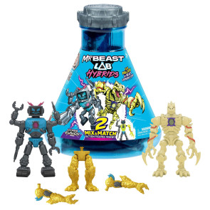 Mr. Beast Lab Hybrids Series 2 Mini Figuren 2er-Pack Lab-Bot vs Gid Skeleton 11 cm