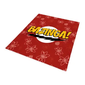 The Big Bang Theory Kuschelige Fleecedecke Bazinga 180 x 200 cm 