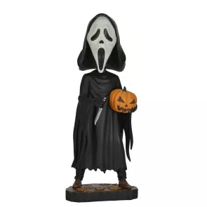 Scream Head Knocker Wackelkopf-Figur Ghost Face with Pumpkin 20 cm