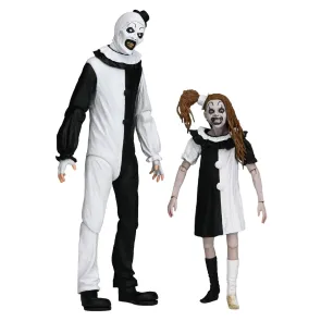 Terrifier 2 2er-Pack Actionfiguren Ultimate Art the Clown & Little Pale Girl 18 cm