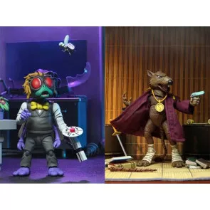 Teenage Mutant Ninja Turtles Splinter & Baxter Actionfiguren Doppelpack 18 cm