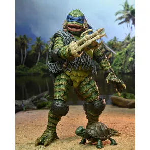 Universal Monsters x Teenage Mutant Ninja Turtles Scale Actionfigur Leonardo as the Creature 18 cm