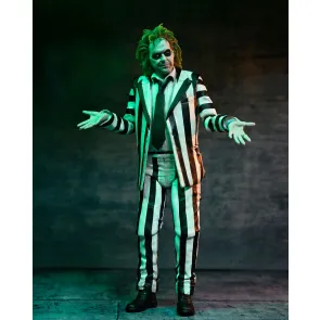 Beetlejuice Beetlejuice Actionfigur 7 Scale Ultimate Striped Suit Beetlejuice 18 cm