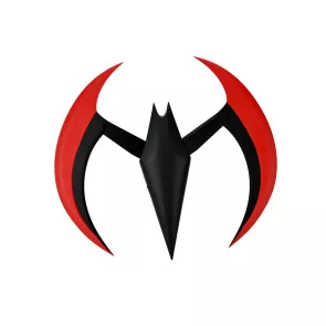 Batman of the Future Prop Replica 1/1 Batarang (rot) 20 cm