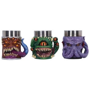 Dungeons & Dragons 3er Set Mini-Krüge Mini Monster 9 cm 