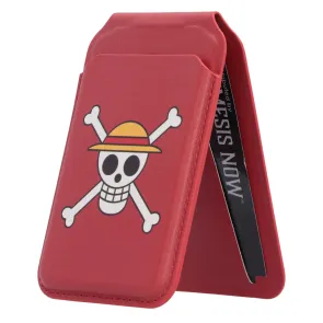 One Piece Kartenhalter Luffy Jolly Roger (Red) 10 cm