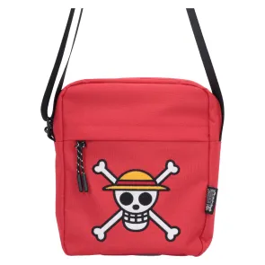 One Piece Umhängetasche Luffy Jolly Roger (Red) 23 cm