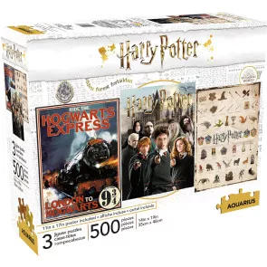 Harry Potter Puzzle Movie Poster 3er-Pack (500 Teile)