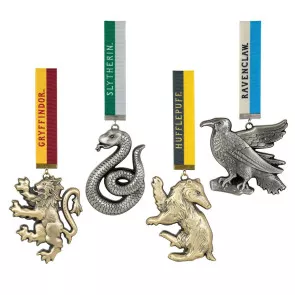 Harry Potter Hogwarts Mascots 4er-Pack Christbaumschmuck