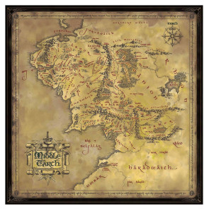 Herr der Ringe Puzzle Middle Earth (1000 Teile)