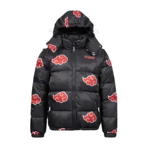 Naruto Puffer-Jacke Akatsuki Rot