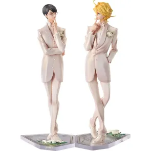 Doukyusei PVC Statuen 2er-Set 1/7 Hikaru Kusakabe & Licht Sajo: Wedding Ver. 24 cm