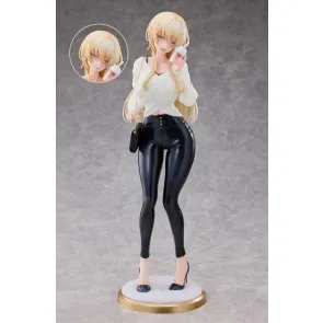 Original Character Statue 1/4 Aoi Koigakubo Illustrated by Fujiko Leather Pants Deluxe Edition 42 cm