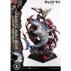 Chainsaw Man Concept Masterline Series Statue 1/6 Chainsaw Man & Beam 73 cm