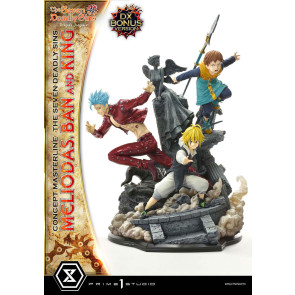 Seven Deadly Sins Concept Masterline Series Statue Meliodas, Ban and King Deluxe Bonus Version 55 cm