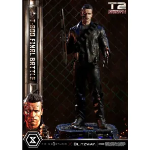 Terminator 2 Museum Masterline Series Statue 1/3 T-800 Final Battle Regular Version 75 cm