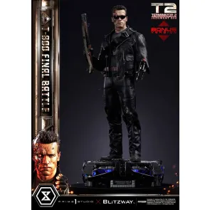 Terminator 2 Museum Masterline Series Statue 1/3 T-800 Final Battle Deluxe Bonus Version 75 cm