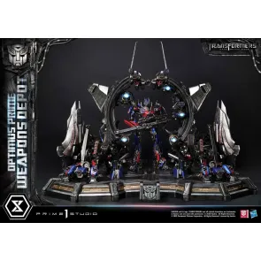 Transformers: Dark of the Moon (Film) Museum Masterline Statue Optimus Prime Weapons Depot 127 cm