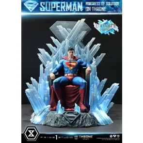 DC Comics Throne Legacy Collection Statue 1/4 Superman Fortress of Solitude on Throne (Design by Gabriele Dell'Otto) Ultimate Version 52 cm