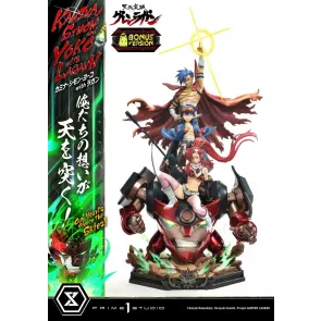 Gurren Lagann Ultimate Premium Masterline Series Statue 1/4 Kamina, Simon & Yoko with Lagann Deluxe Bonus Version 97 cm