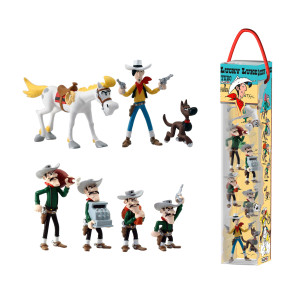 Lucky Luke Minifiguren 7er-Set Characters 4 - 10 cm
