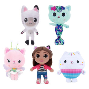 Gabby's Dollhouse Plüschfiguren Set Charaktere 18 cm Sortiment (24)