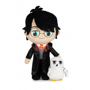 Harry Potter Plüschfigur Harry mit Hedwig 29 cm