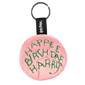 Harry Potter Plüsch-Schlüsselanhänger mit Metallring Happee Birthdae Harry Cake 10 cm